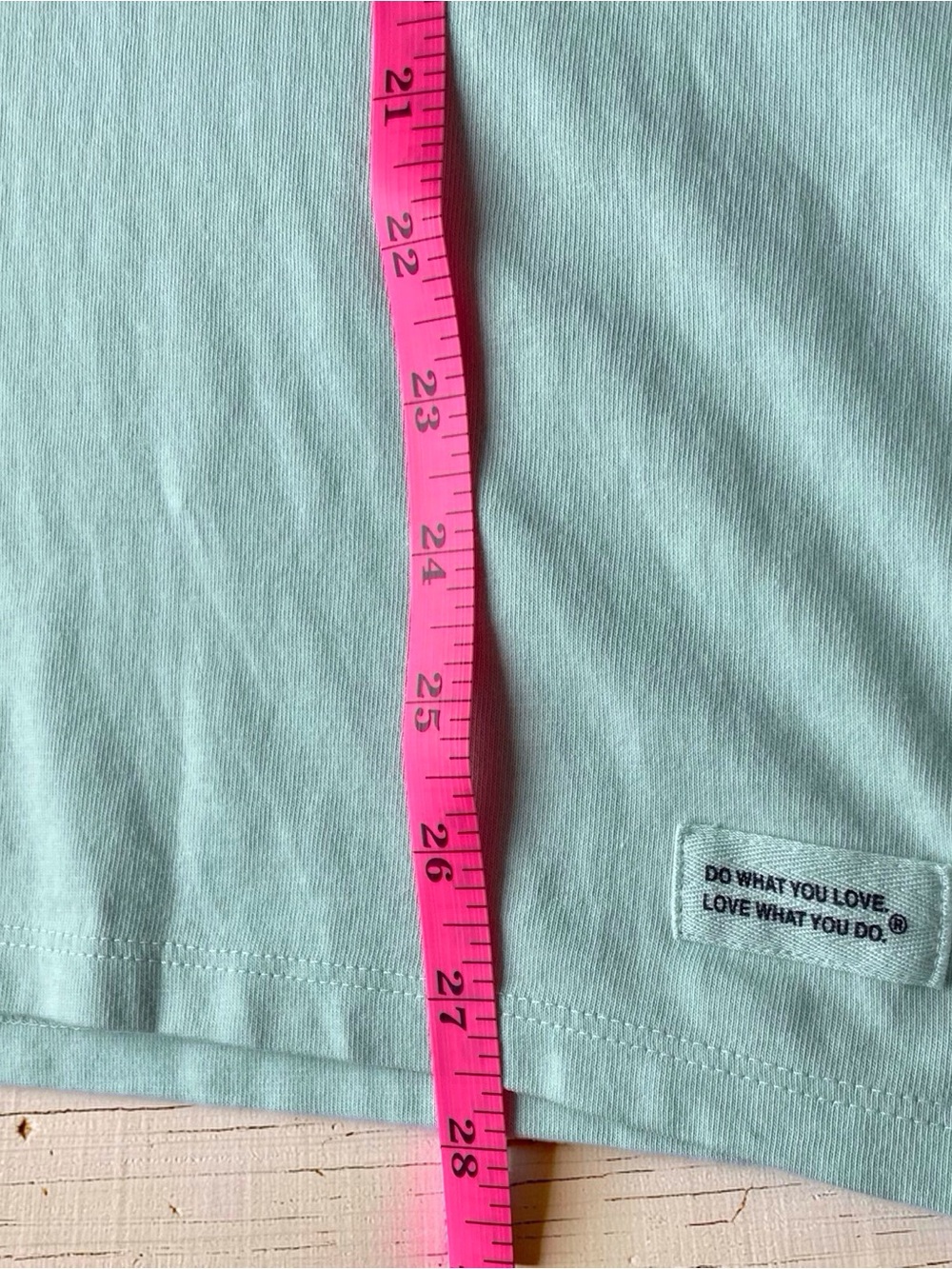 Life Is Good Mint Green V-Neck Tee with Yellow Dog Print NWT - Picture 7 of 12